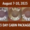 3 Day Cabin || August 7-10, 2025