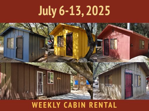 Weekly Cabin Package || July 6-13, 2025