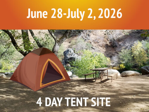 4 Day Tent Site || June 28-July 2, 2026