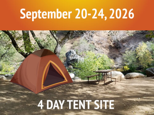 4 Day Tent Site || September 20-24, 2026