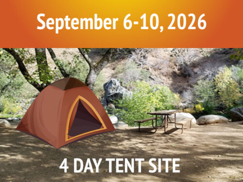 4 Day Tent Site || September 6-10, 2026