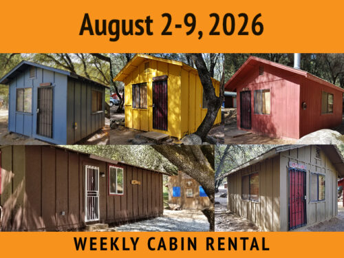 Weekly Cabin Package || August 2-9, 2026