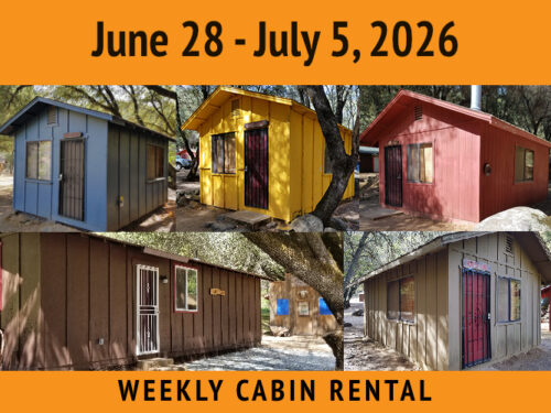 Weekly Cabin Package || June 28-July 5, 2026