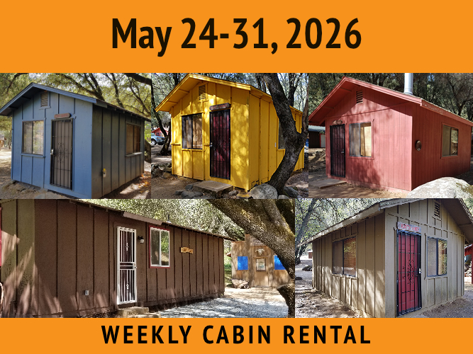 Weekly Cabin Package || May 24 - 31, 2026