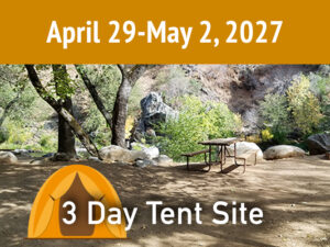 3 Day Tent Package || April 29-May 2, 2027