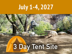 3 Day Tent Package || July 1-4, 2027