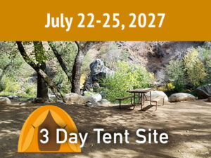 3 Day Tent Package || July 22-25, 2027