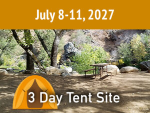 3 Day Tent Package || July 8-11, 2027