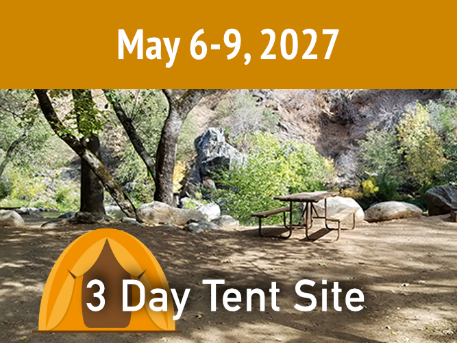 3 Day Tent Package || May 6-9, 2027
