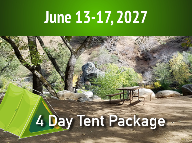 4 Day Tent Site || June 13-17, 2027