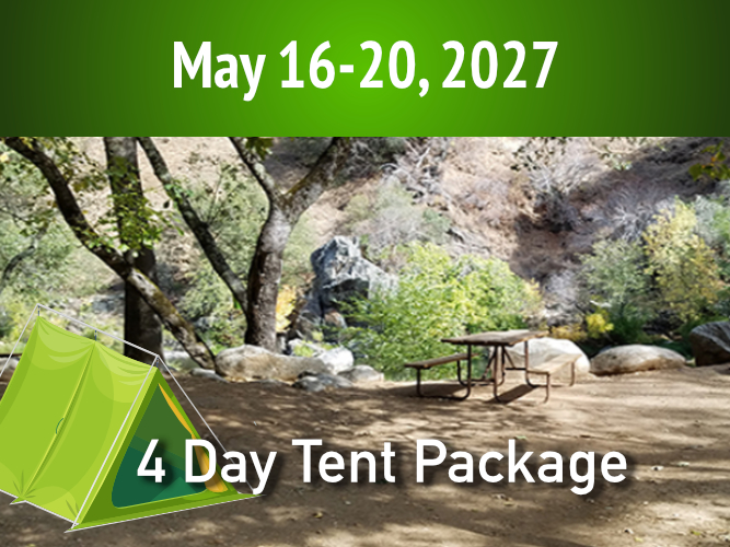 4 Day Tent Site || May 16-20, 2027