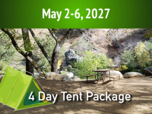 4 Day Tent Site || May 2-6, 2027